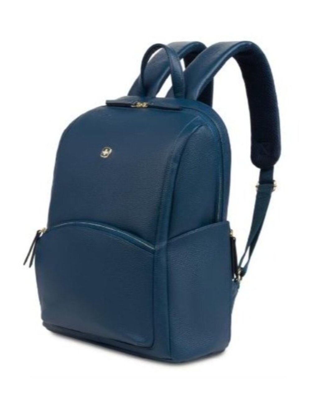SwissGear Serenity Luxe Blue Faux Leather Laptop Backpack -Small Fits 13" Laptop